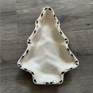 Handmade Christmas Tree Shaped Ceramic Dish
